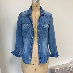 HM Denim Chambray Button Down Shirt